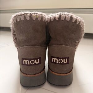 Mou Taupe Suede Ankle Boots
